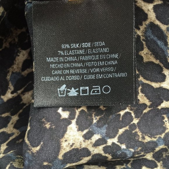 Elie Tahari Brenna Sleeveless Leopard Print Silk Blouse - Picture 10 of 13